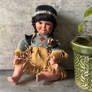 Danbury Mint’s Song of the Sioux Artaffects Porcelain Doll by Perillo 1992